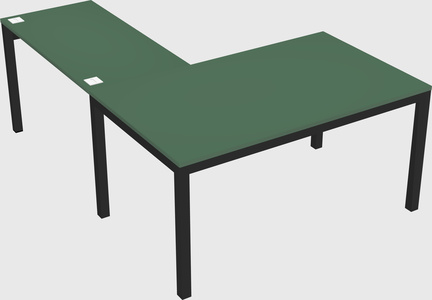 L-shaped desk