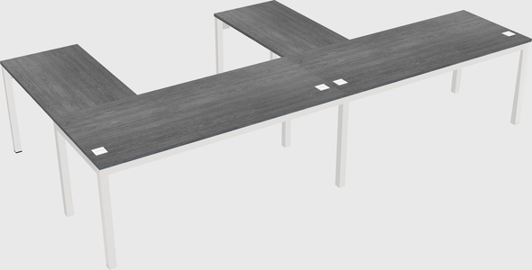 L-shaped desk