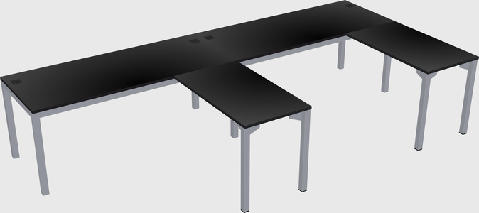 L-shaped desk