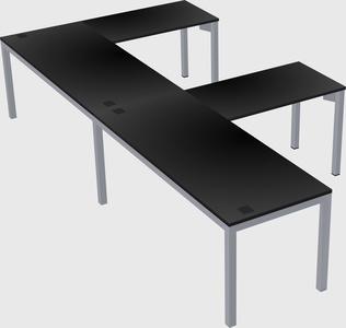 L-shaped desk