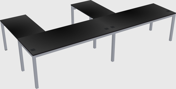L-shaped desk