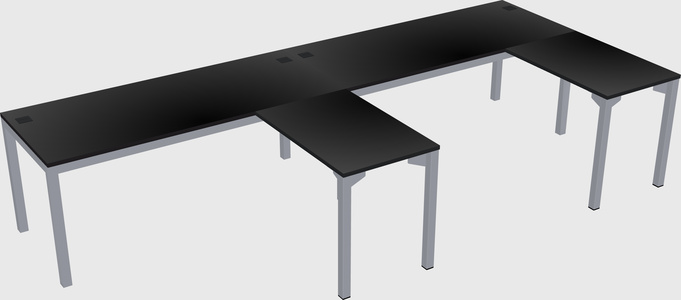 L-shaped desk