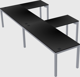 L-shaped desk