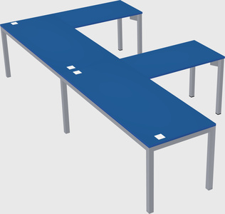 L-shaped desk
