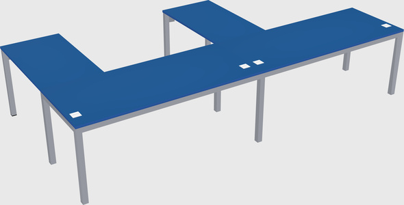 L-shaped desk