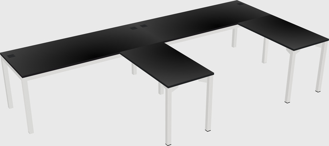 L-shaped desk
