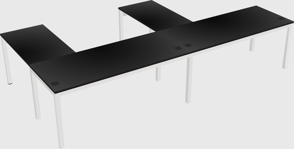 L-shaped desk