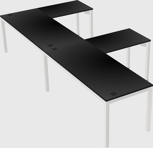 L-shaped desk