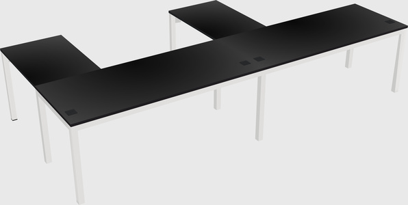 L-shaped desk