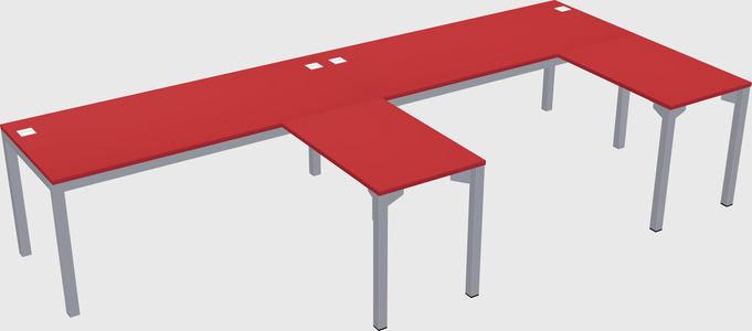 L-shaped desk
