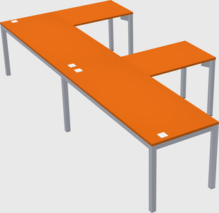 L-shaped desk