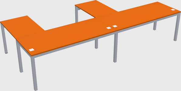 L-shaped desk