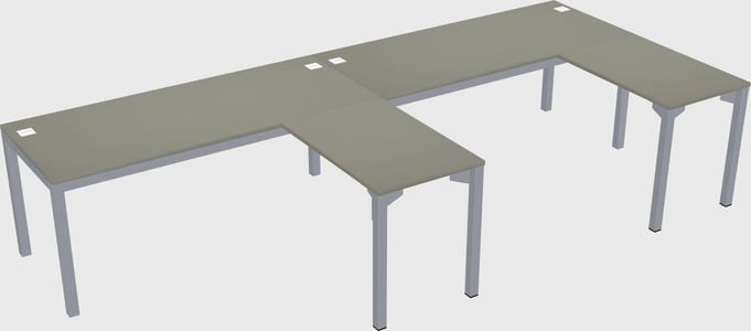 L-shaped desk