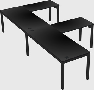 L-shaped desk