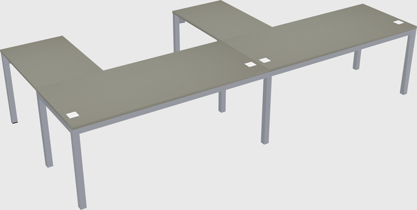 L-shaped desk