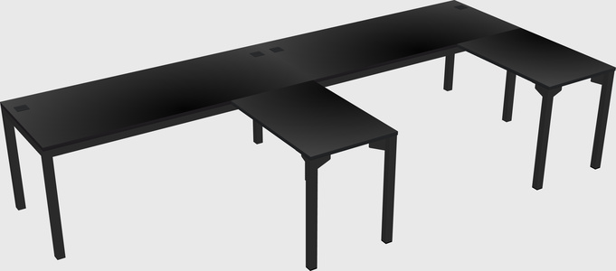 L-shaped desk