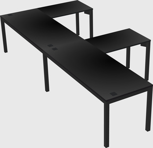 L-shaped desk