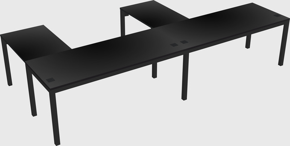 L-shaped desk