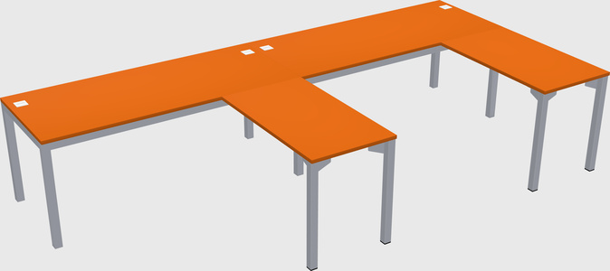 L-shaped desk