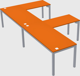 L-shaped desk