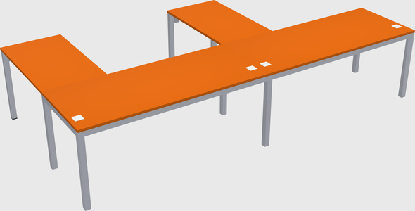 L-shaped desk