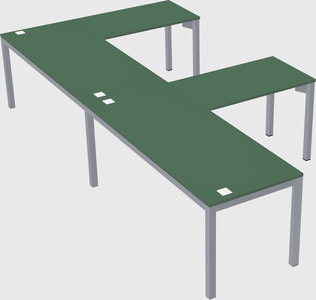 L-shaped desk