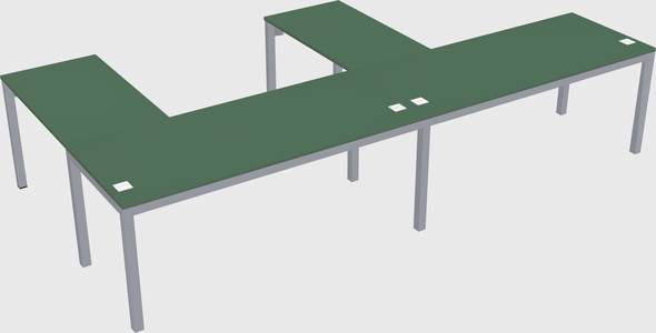L-shaped desk