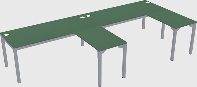 L-shaped desk