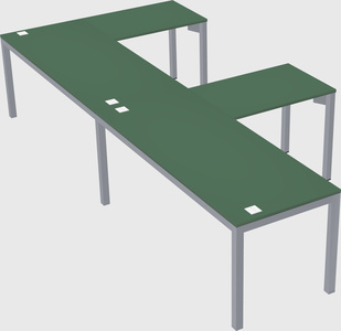 L-shaped desk
