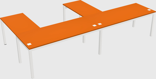 L-shaped desk