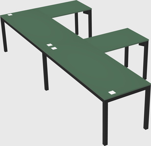 L-shaped desk