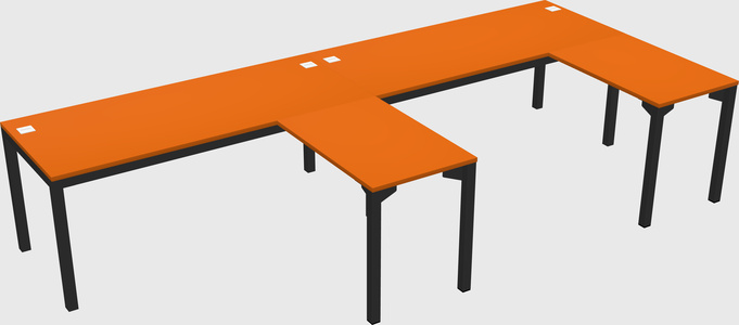 L-shaped desk