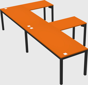 L-shaped desk