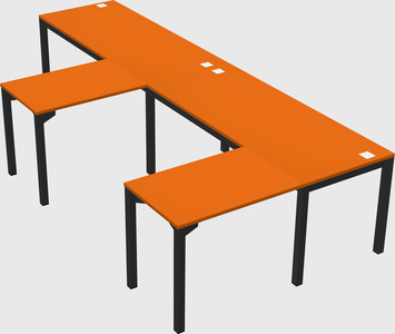 L-shaped desk