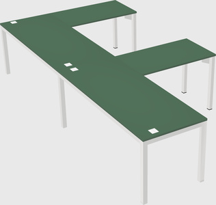 L-shaped desk