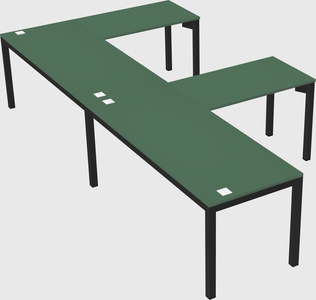 L-shaped desk