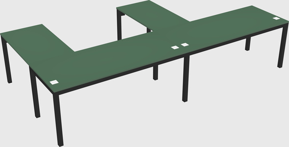 L-shaped desk