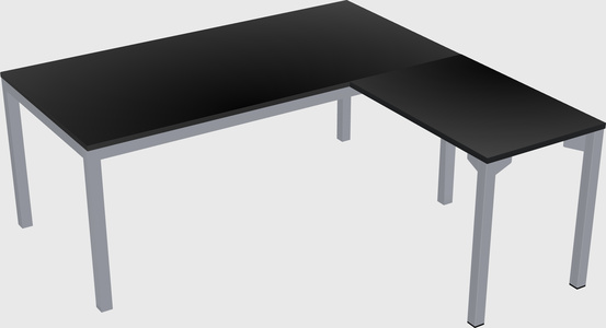 L-shaped desk