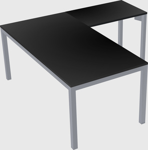 L-shaped desk