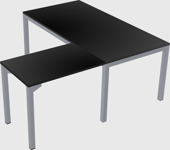 L-shaped desk