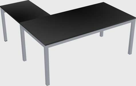 L-shaped desk