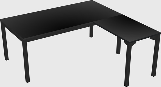 L-shaped desk