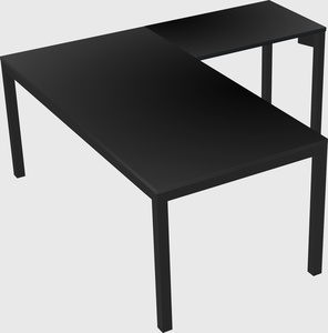 L-shaped desk