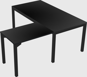 L-shaped desk