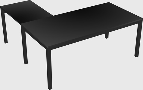 L-shaped desk