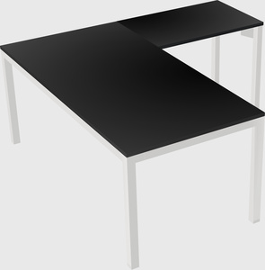 L-shaped desk