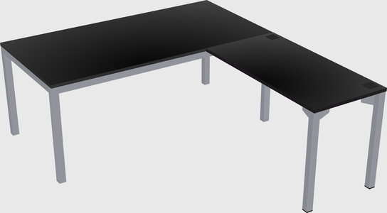 L-shaped desk
