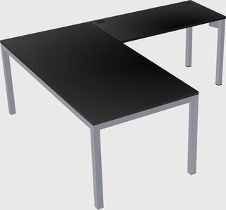 L-shaped desk