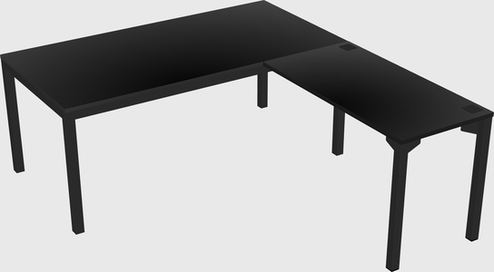 L-shaped desk