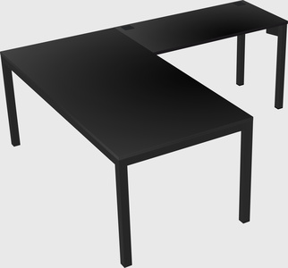 L-shaped desk